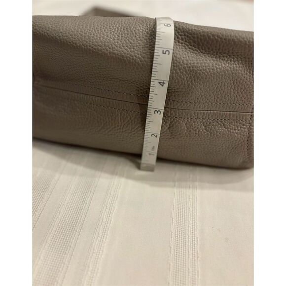 Michael Kors Fulton light taupe Pebble Leather Hobo Bag Women's Handbag purse - Picture 10 of 12